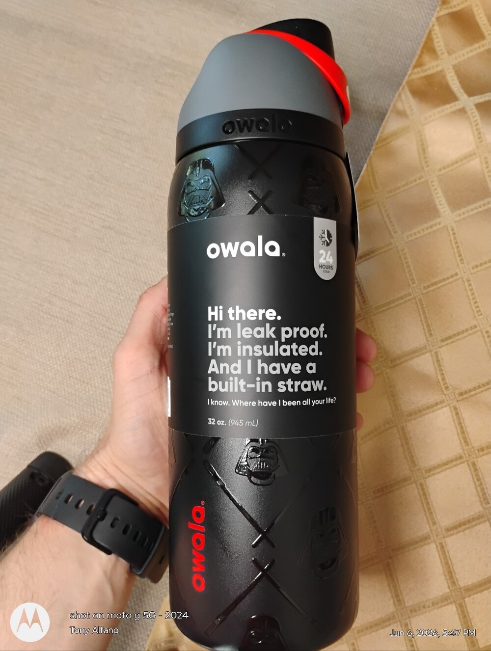 Owala FreeSip Star Wars Exclusive Darth Vader 32oz BNWT - In Hand Ships Fast